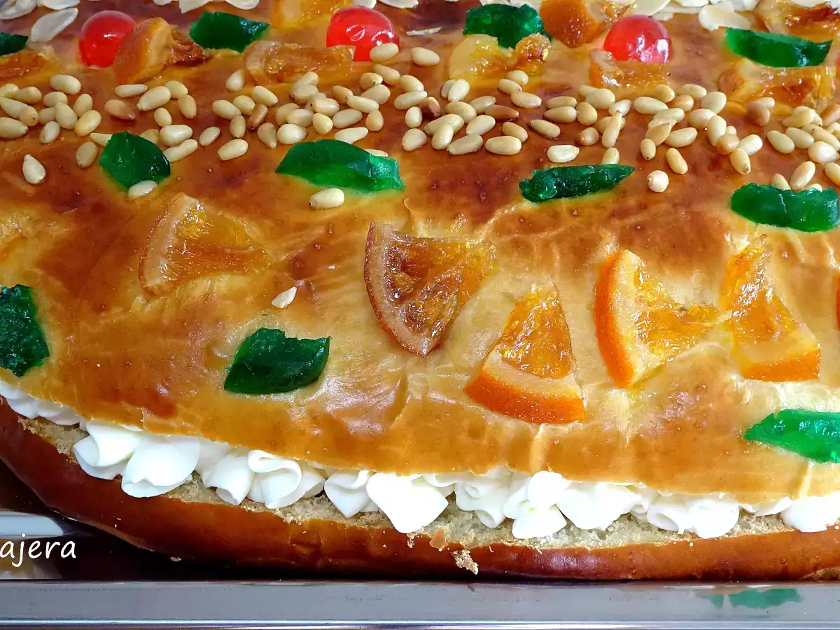 Coca de San Juan rellena de nata - foto 2