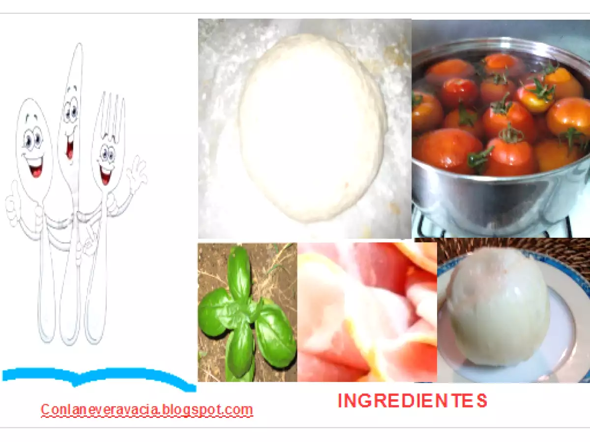 Coca de tomate de nuestro huerto - foto 3