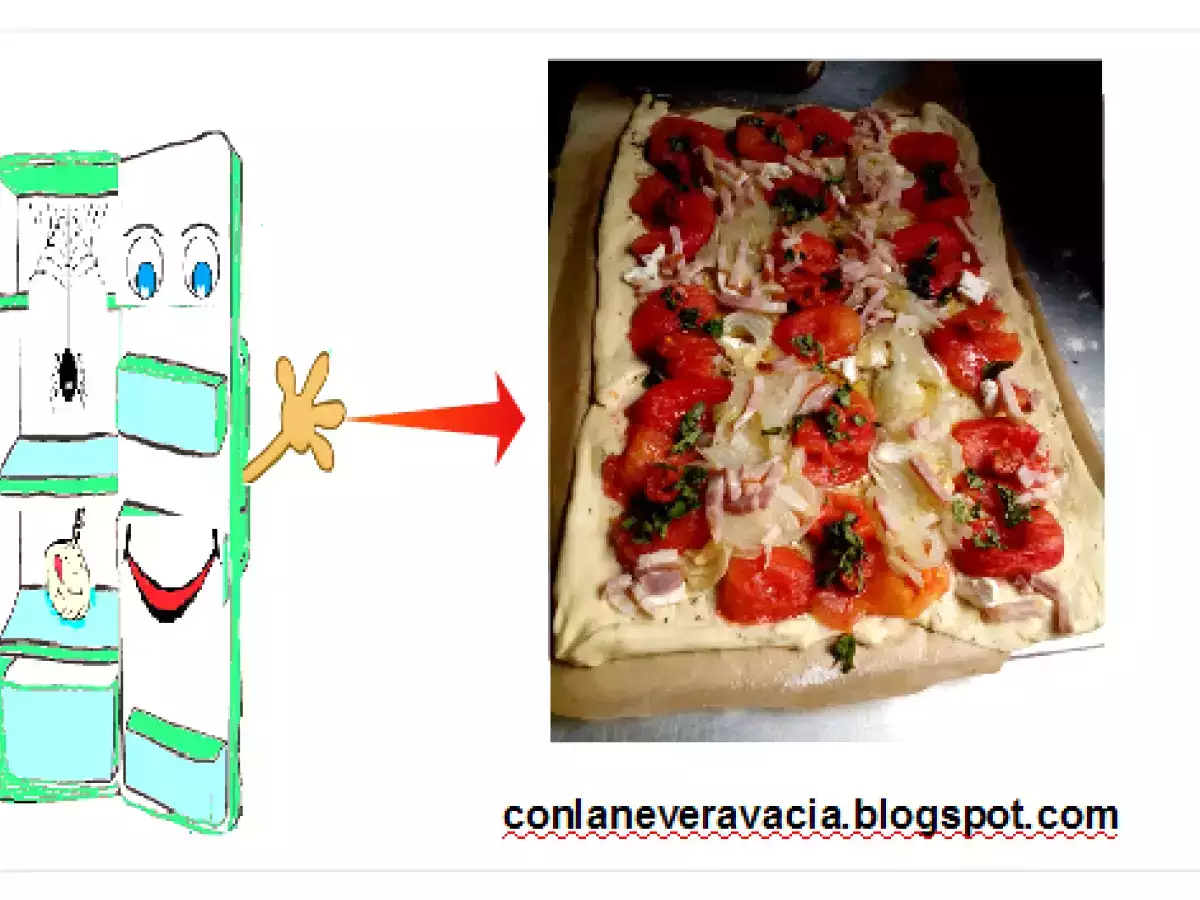 Coca de tomate de nuestro huerto - foto 4