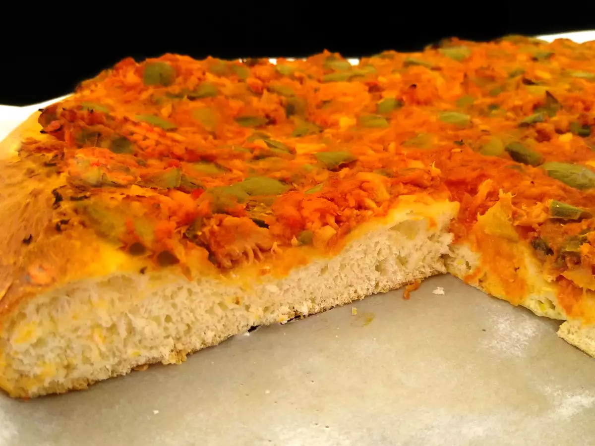 Coca de tomate, en panificadora {receta tradicional de Alcoy} - foto 2