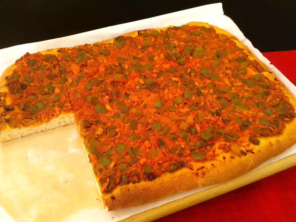 Coca de tomate, en panificadora {receta tradicional de Alcoy} - foto 4