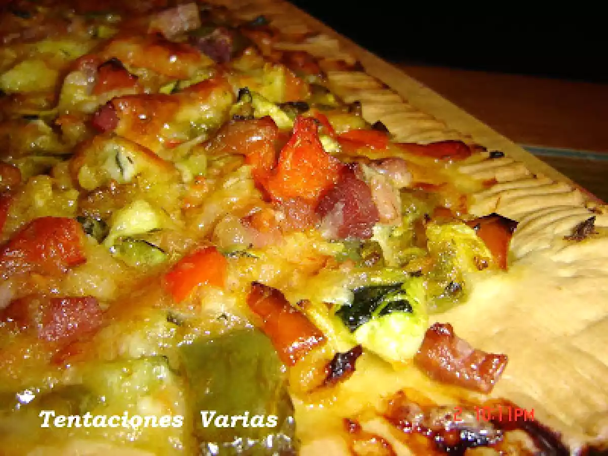 COCA DE VERDURAS Y BACÒN - foto 3