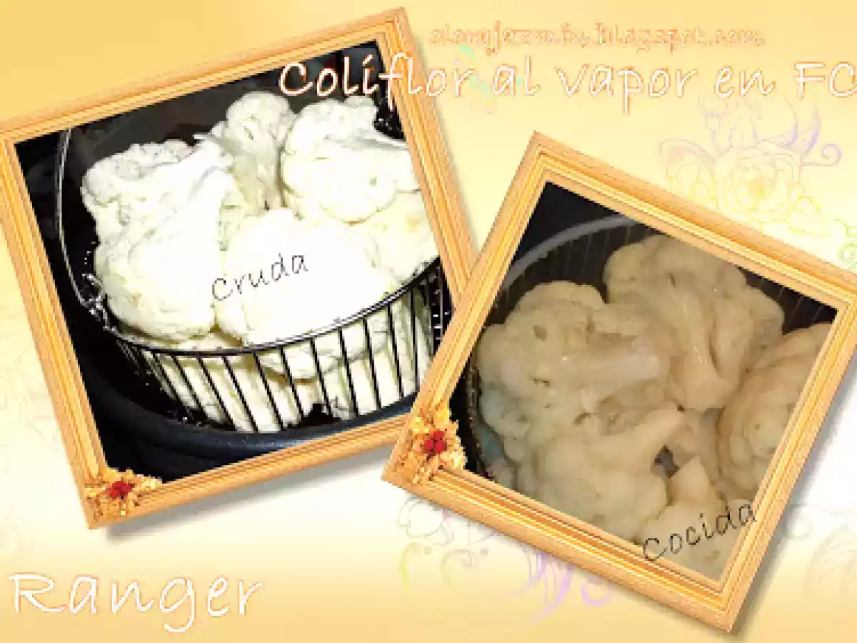 Cocer al vapor una coliflor en FC