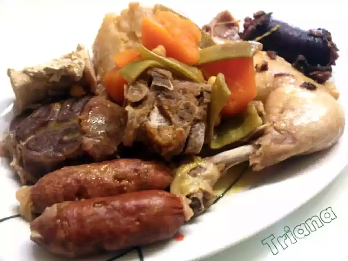 Cocido de habichuelas y calabaza