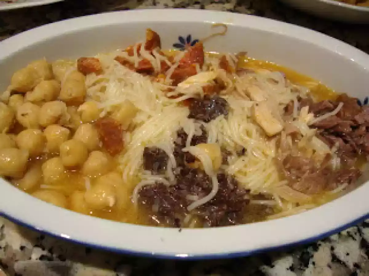 Cocido madrileño para combatir el frio de Alsacia