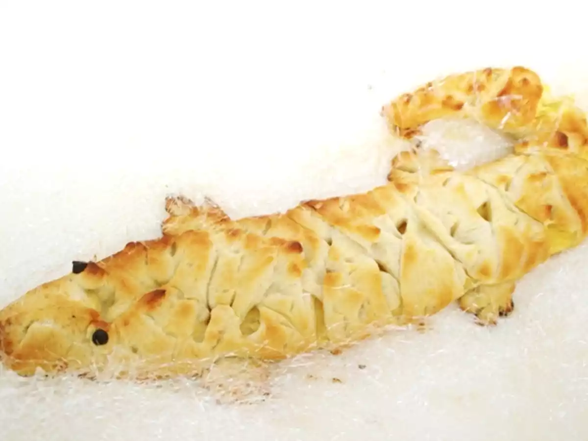 Cocodrilo de brioch relleno