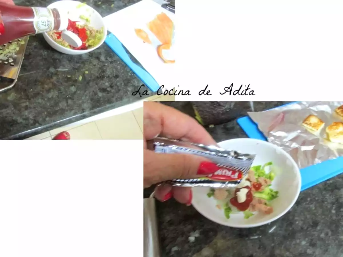 Cóctel con canapés de aguacate y bonito - foto 8