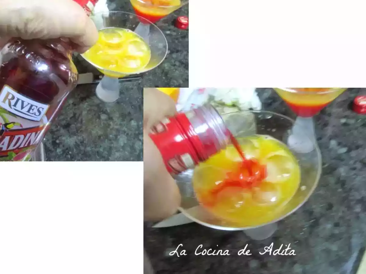 Coctel de frutas, con canapés de aguacate y bonito - foto 6