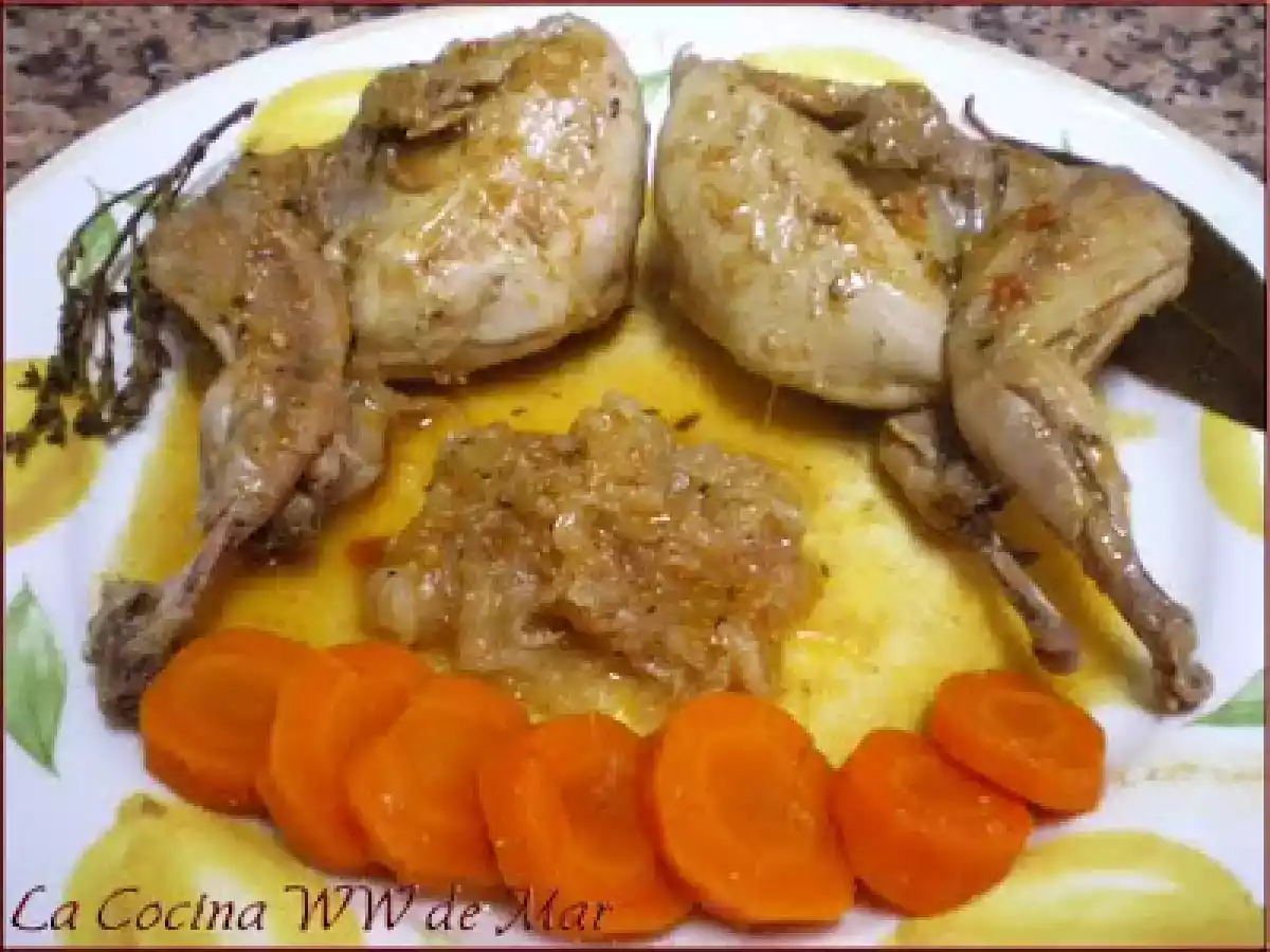 Codornices estofadas