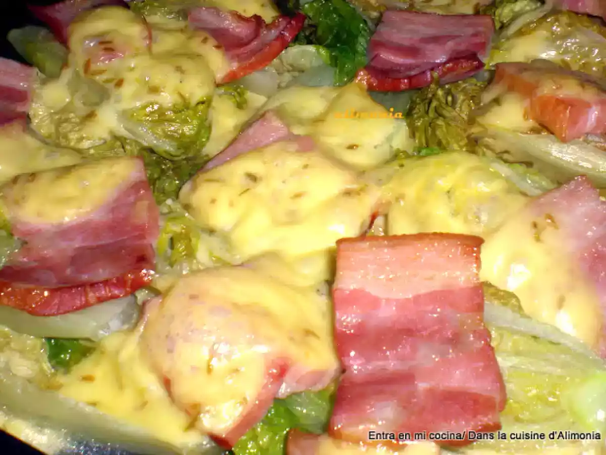 Cogollos braseados al horno / Coeurs de laitues braisées au four