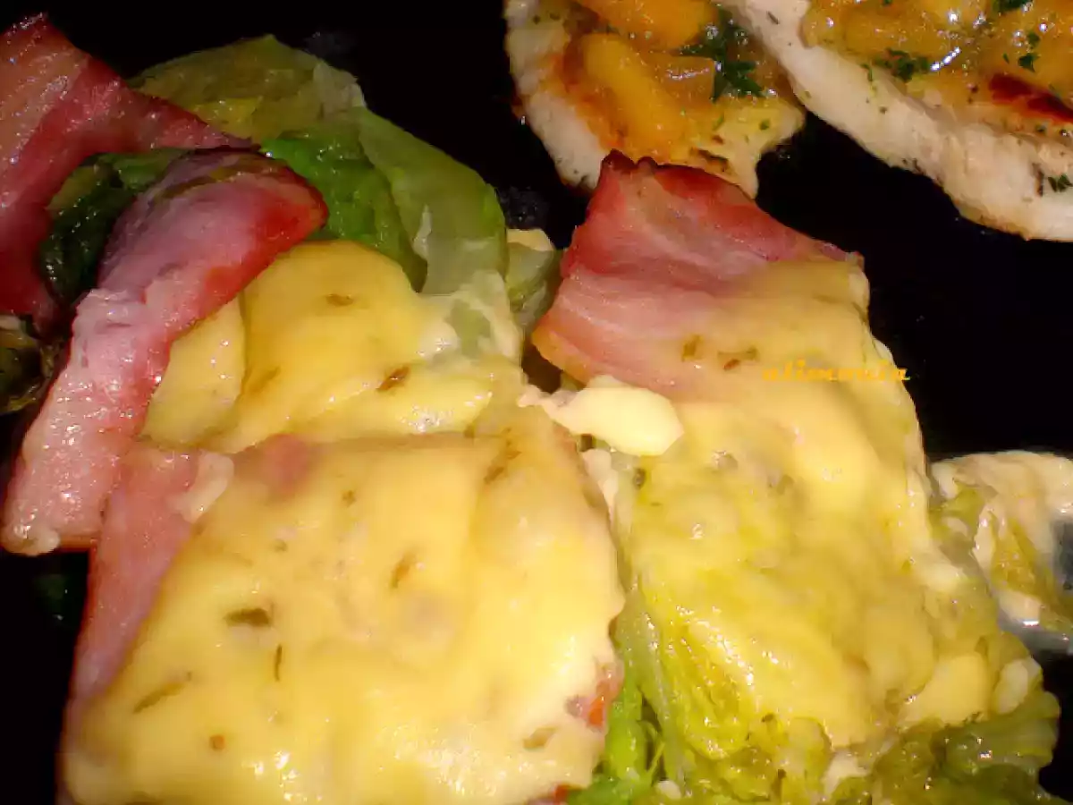 Cogollos braseados al horno / Coeurs de laitues braisées au four - foto 2