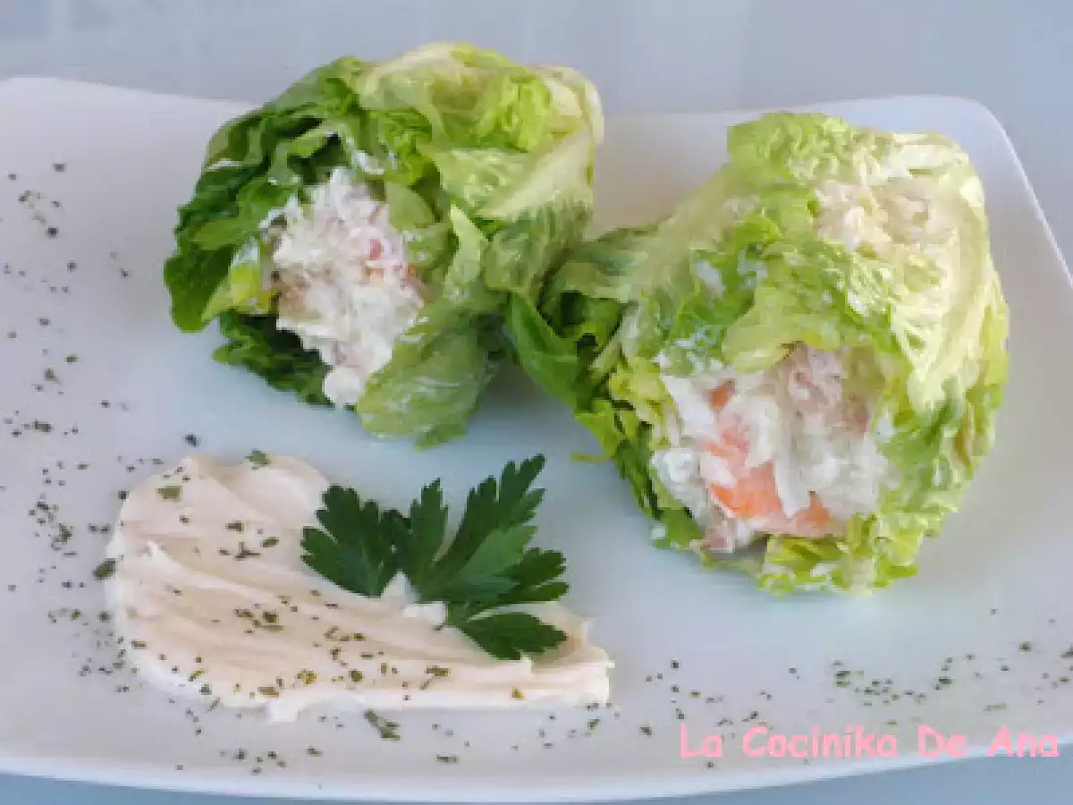 Cogollos rellenos de ensaladilla rusa - foto 2