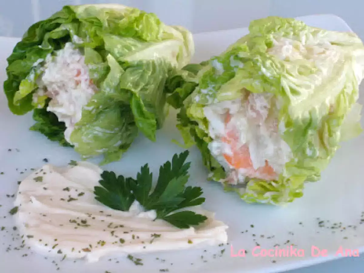 Cogollos rellenos de ensaladilla rusa - foto 3