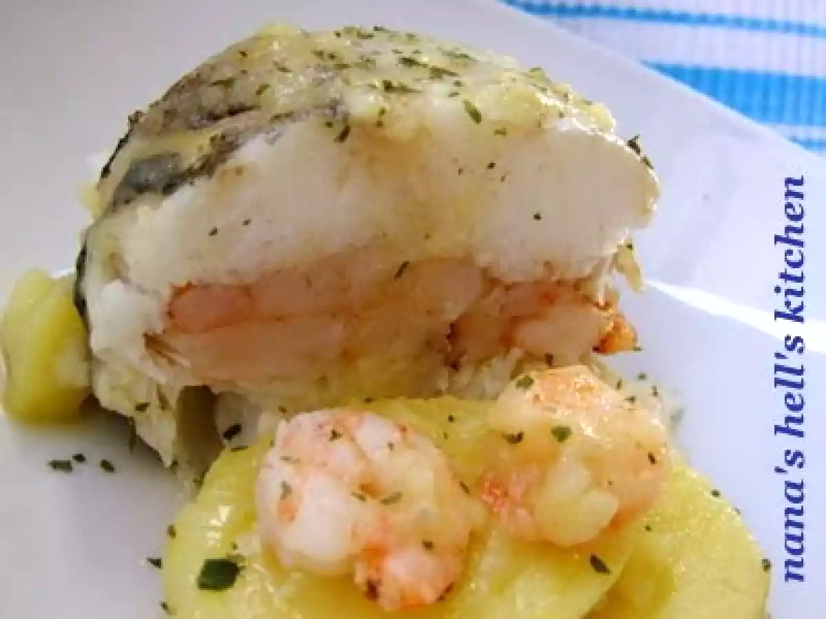 Cola de merluza rellena de gambas - foto 2