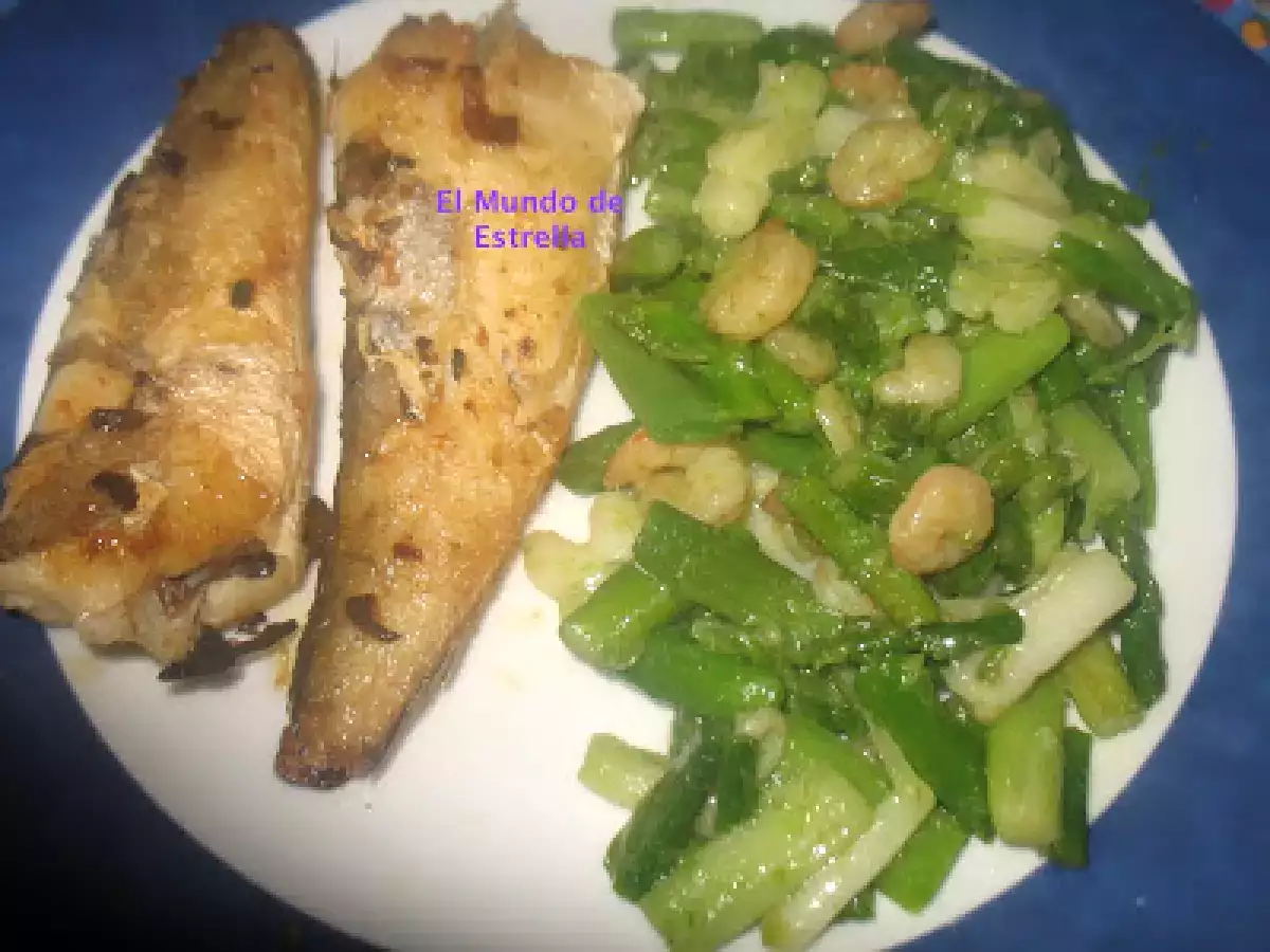 Colas de merluza con salteado de gambas - foto 5