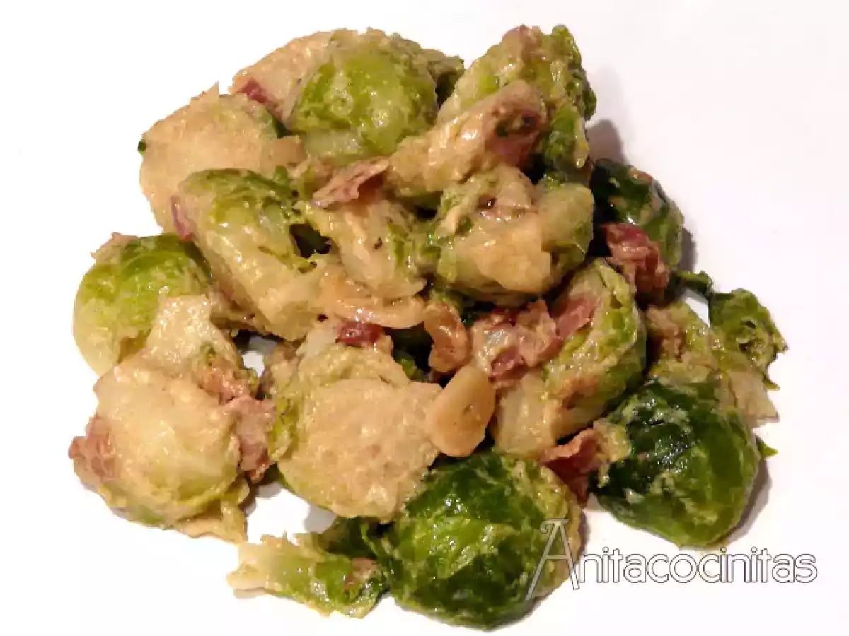 Coles de bruselas a la mostaza