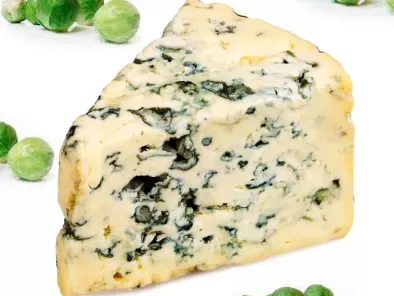 Coles de bruselas con queso azul