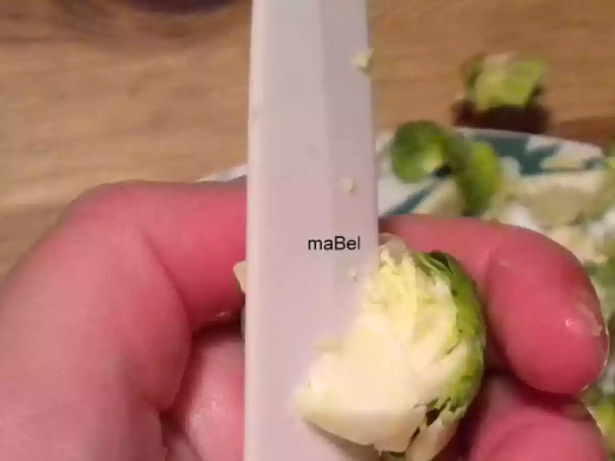 Coles de bruselas salteadas con jamón - foto 2