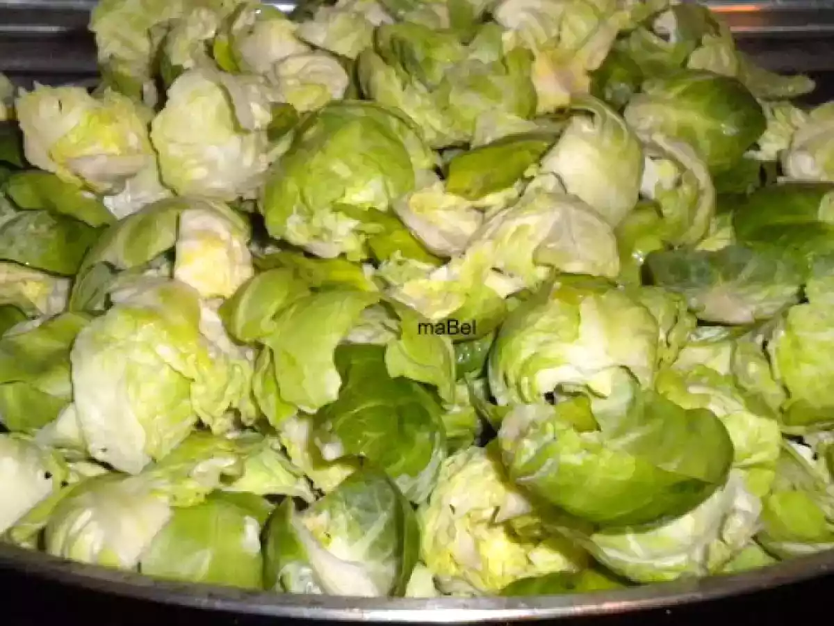 Coles de bruselas salteadas con jamón - foto 7