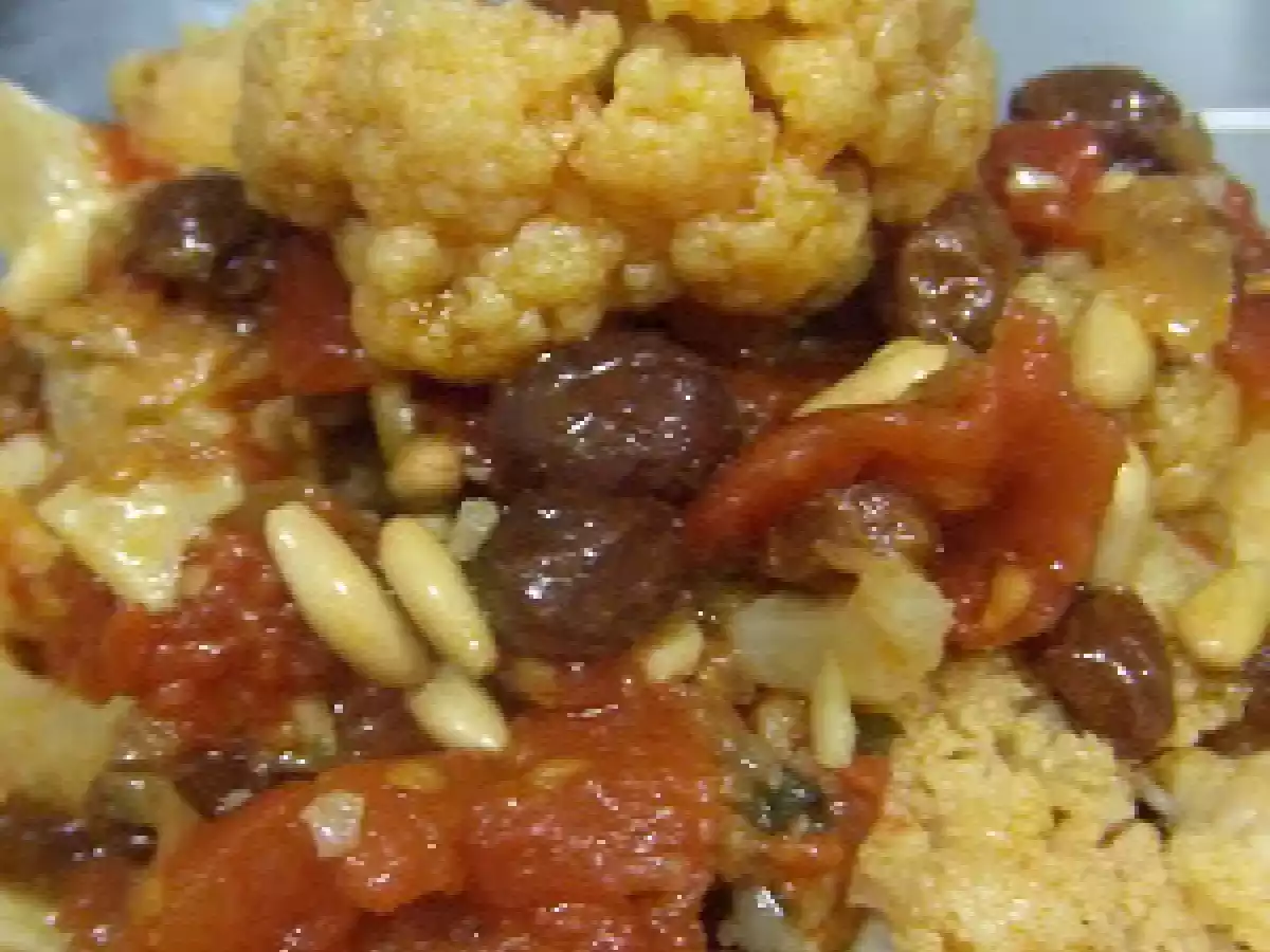 Coliflor a la mallorquina