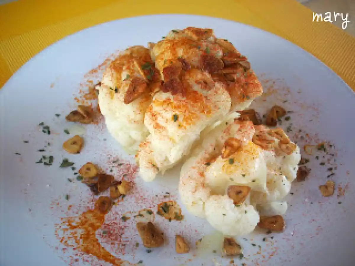 Coliflor con ajo y pimentón - foto 3