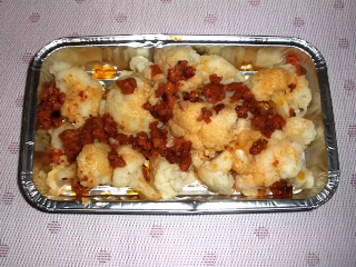 Coliflor con Chorizo y Bechamel - foto 2