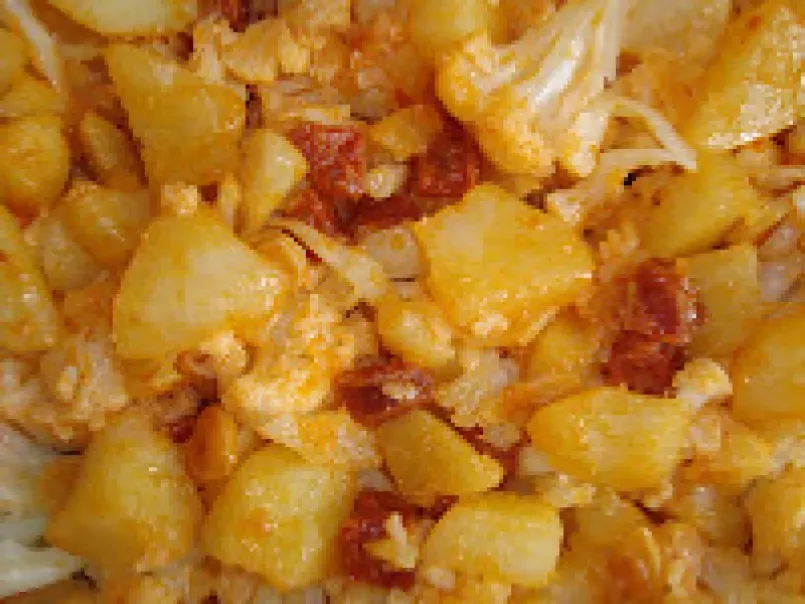 Coliflor con patatas gratinadas - foto 4