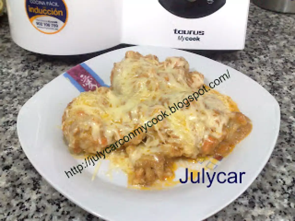 Coliflor con salsa boloñesa y bechamel