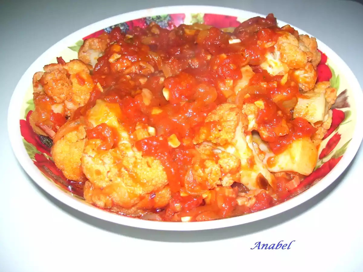 COLIFLOR CON SALSA Y BACON - foto 2