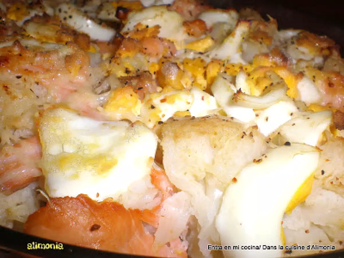 Coliflor en graten noruego / Chou fleur en gratin norvegien - foto 2