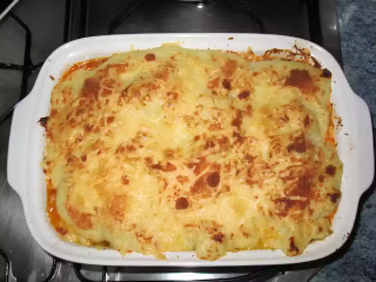 Coliflor gratinada con salsa de tomate casera y bechamel - foto 3