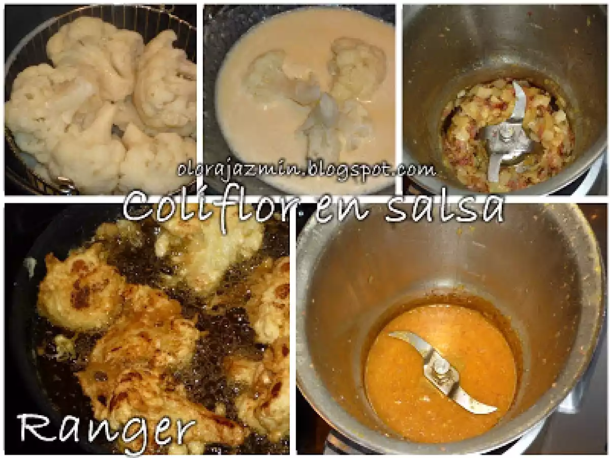 Coliflor rebozada en salsa - foto 2