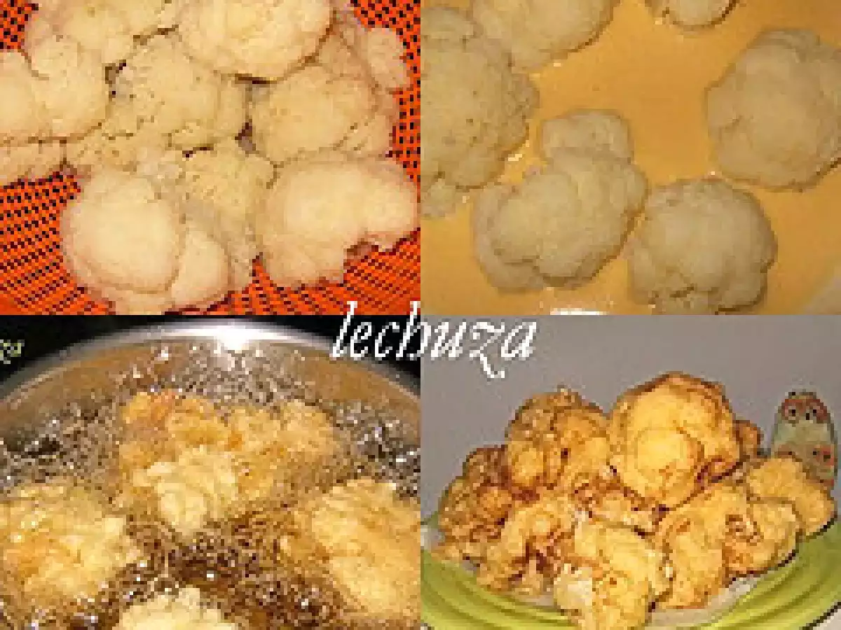 Coliflor rebozada en salsa - foto 4
