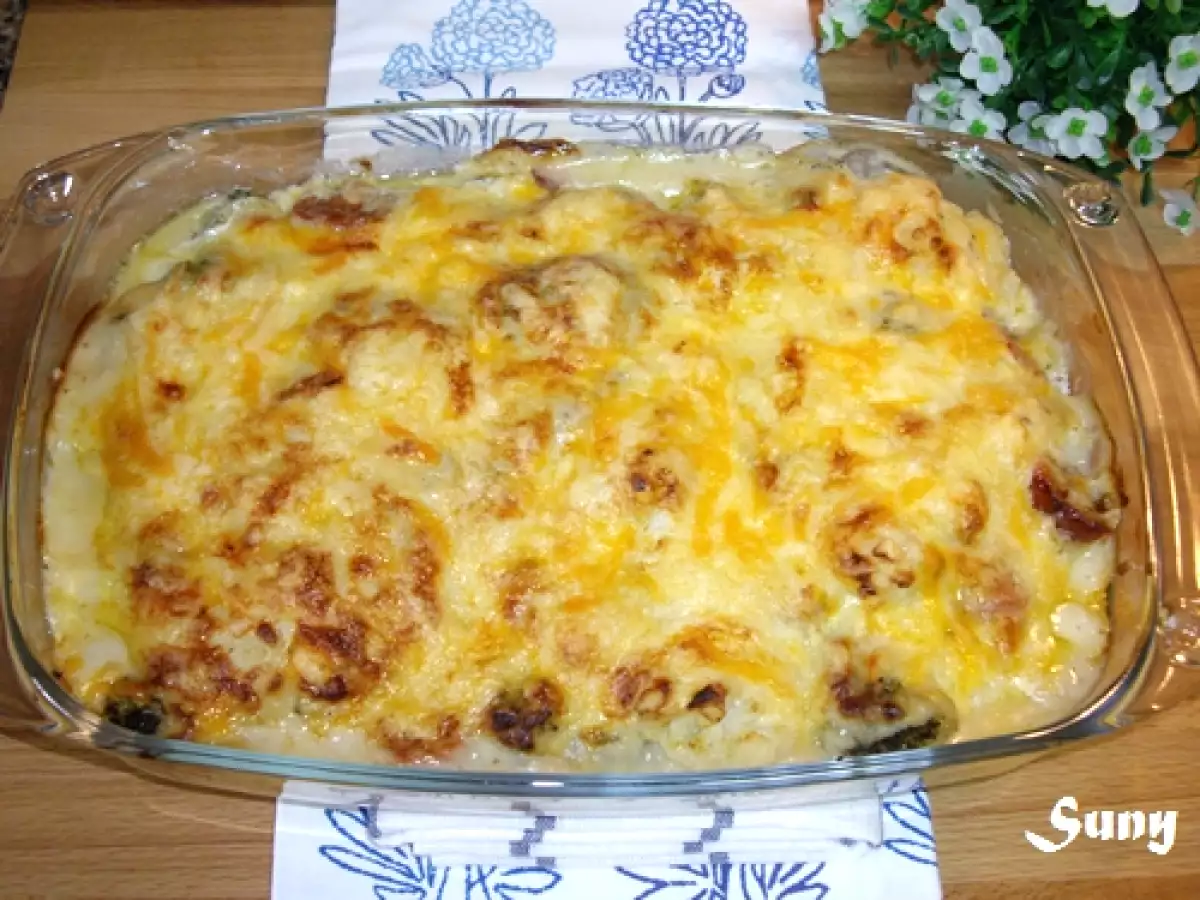 COLIFLOR Y BRÓCOLI GRATINADOS CON BECHAMEL DE CILANTRO Y ANCHOAS - foto 4
