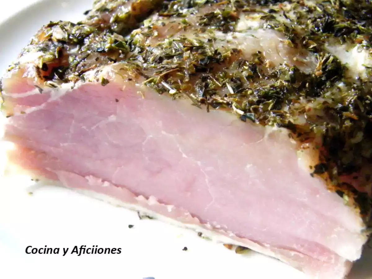 Como adobar lomo de cerdo con ajo y hierbas - foto 2