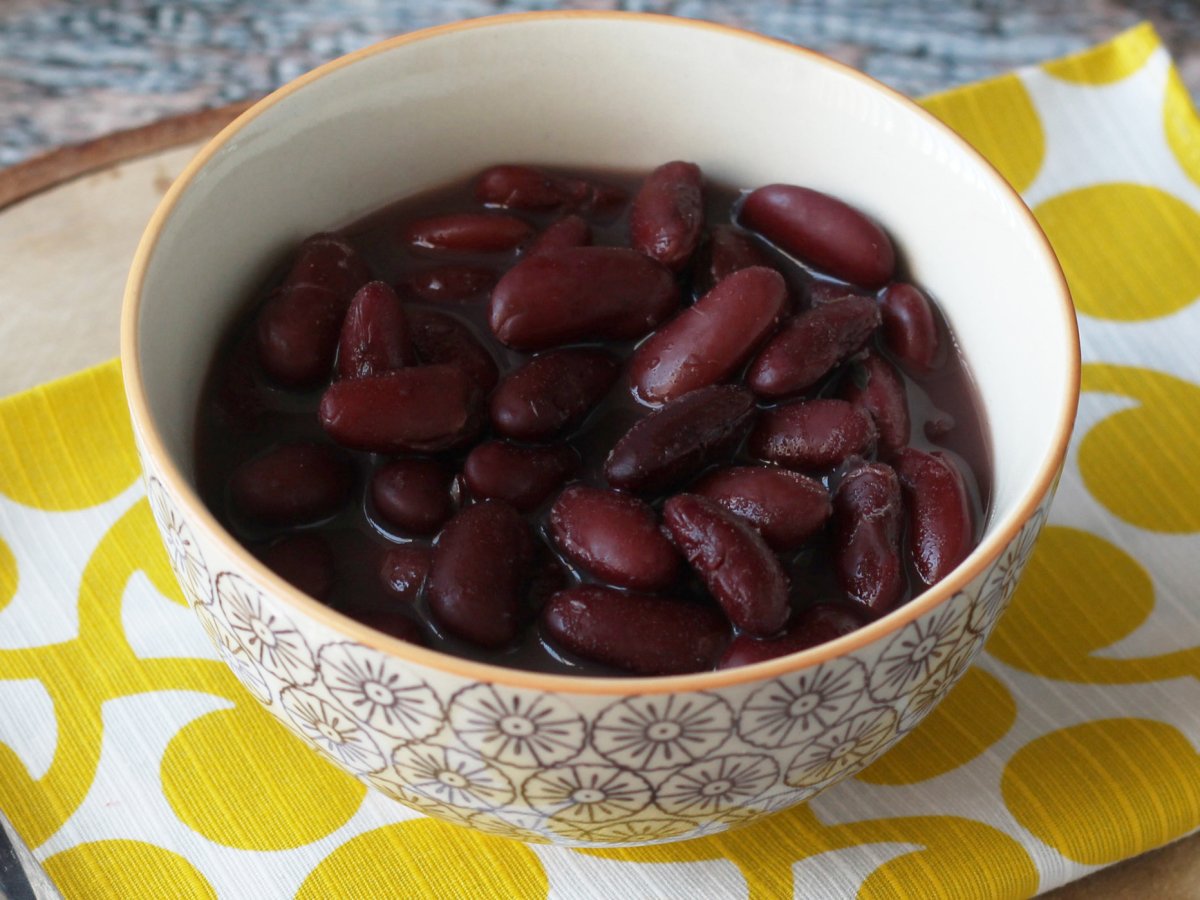 Receta para cocinar alubias rojas en olla normal