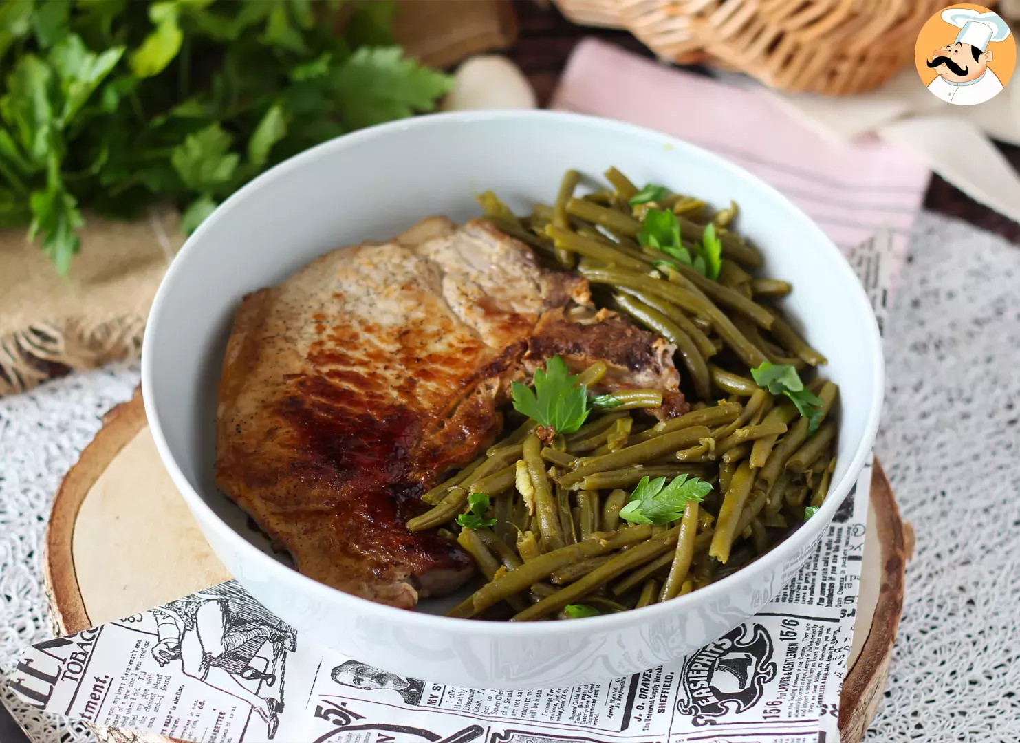 Asociar grano espacio Cómo cocinar una chuleta de cerdo a la plancha o en sartén - Receta  Petitchef