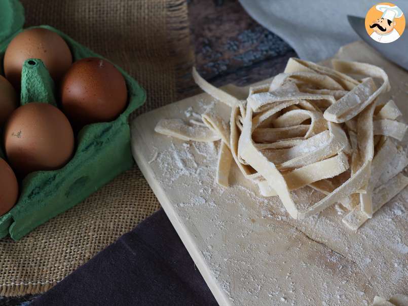 Cómo hacer pasta fresca al huevo: Tagliatelle, foto 3
