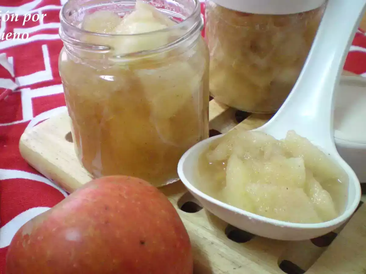 Compota de manzana (en microondas)