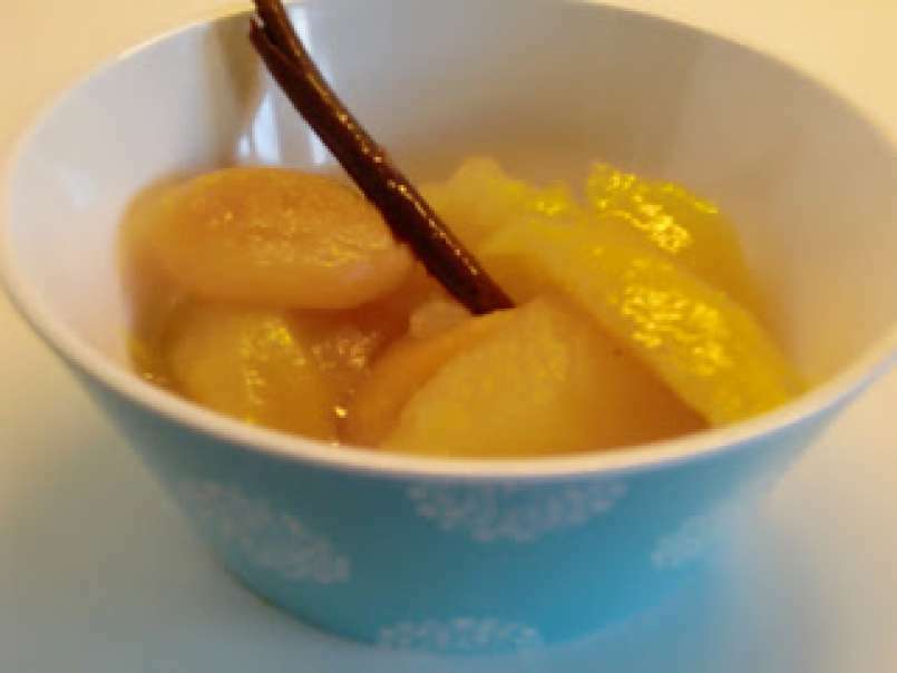 Compota de manzanas y mango en microondas, foto 1