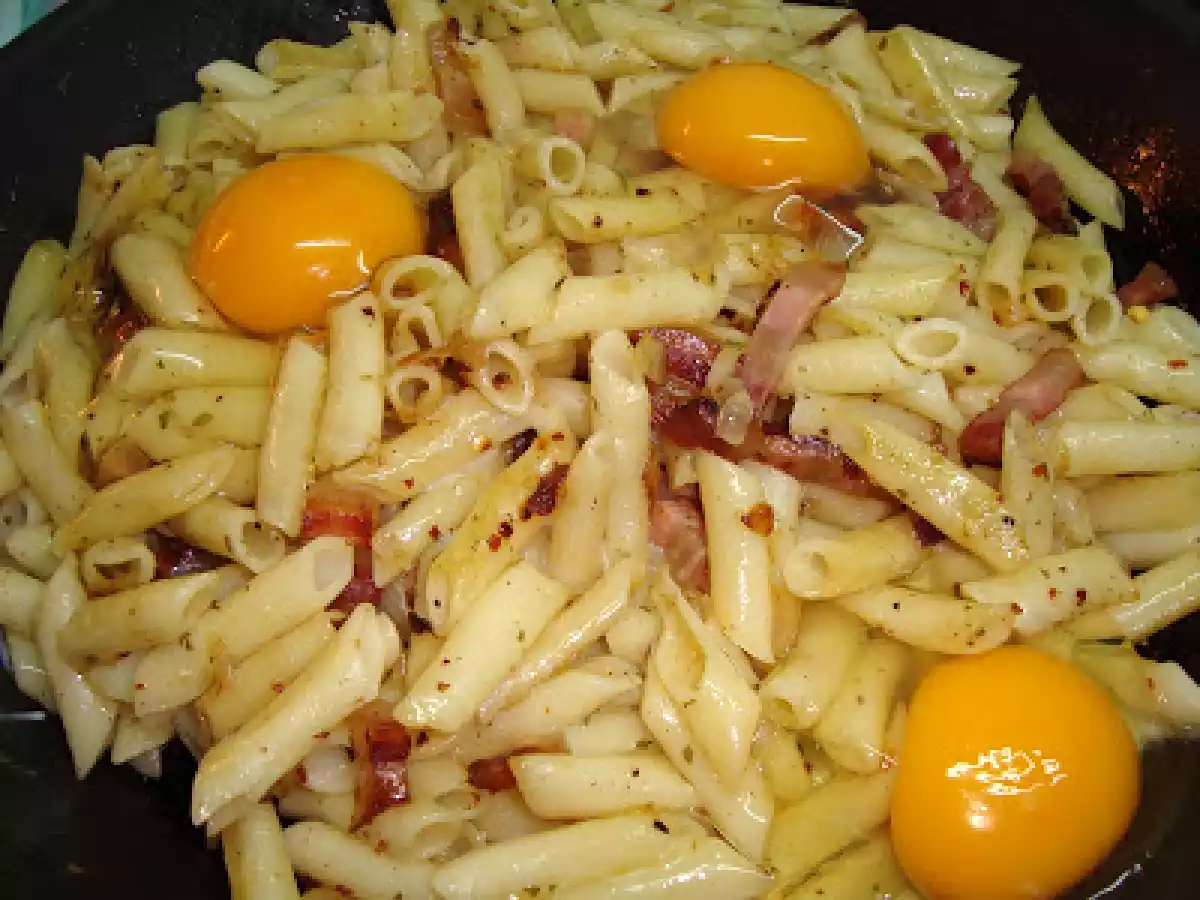 Con panceta curada y ... macarrones - foto 3