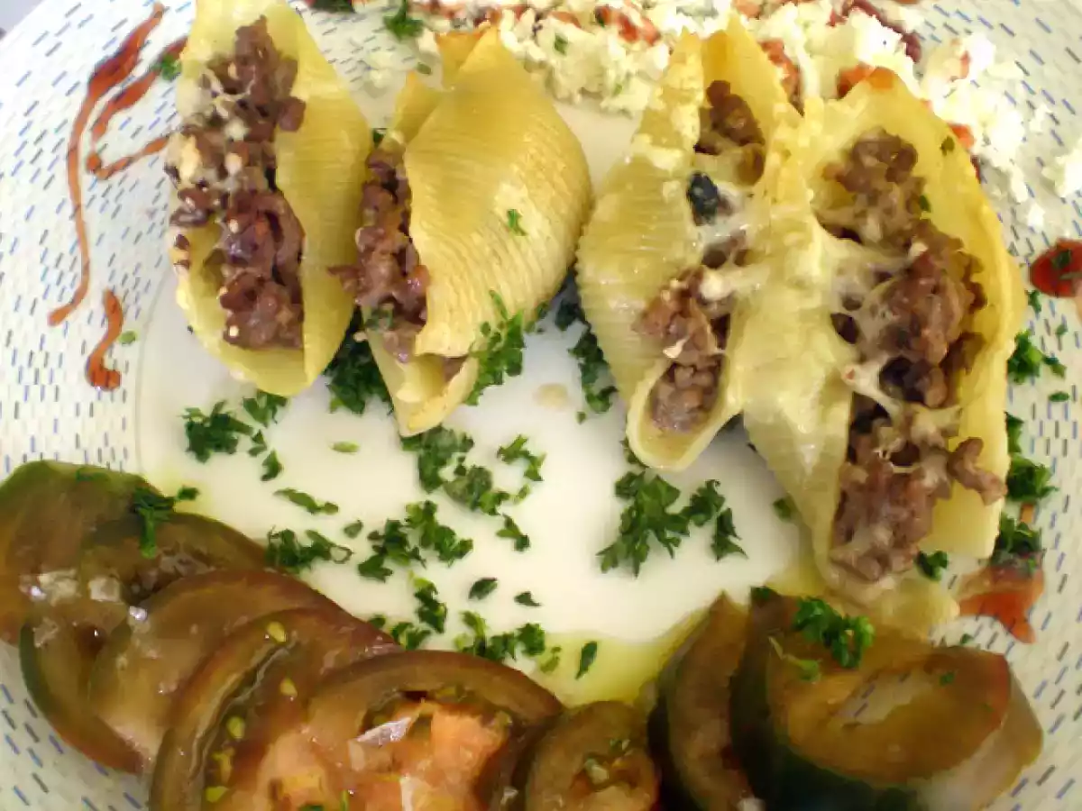 Conchas de pasta rellenas / Coquilles de pâte farcies - foto 2