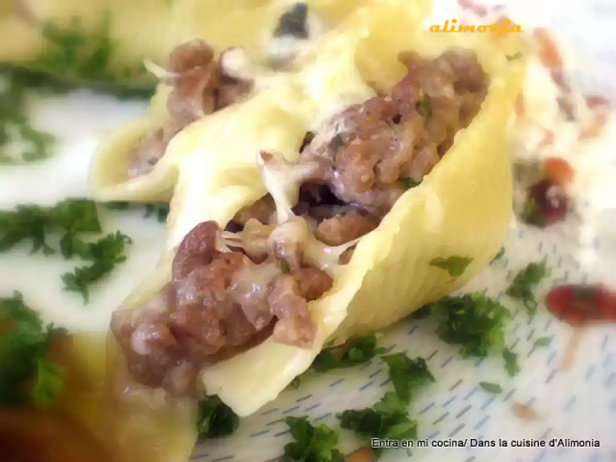 Conchas de pasta rellenas / Coquilles de pâte farcies - foto 4