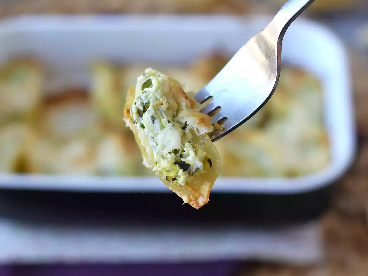 Conchiglioni rellenos de ricotta, calabacín y limón - foto 7