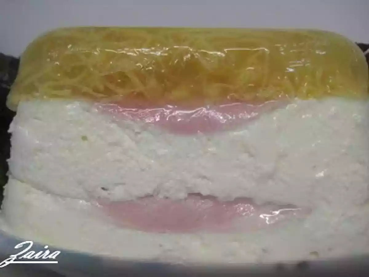 Concurso recetas de Navidad: Terrina de mousse de queso, jamón y gelatina de huevo hilado - foto 3