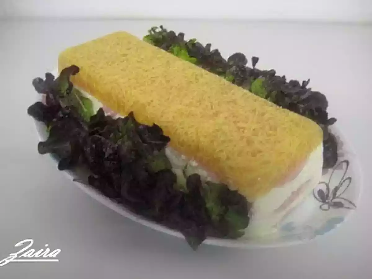 Concurso recetas de Navidad: Terrina de mousse de queso, jamón y gelatina de huevo hilado - foto 4