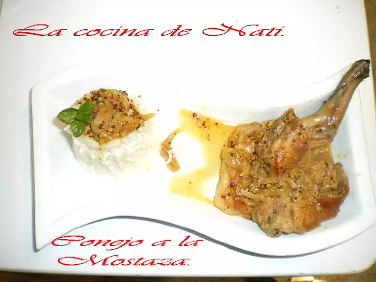 CONEJO A LA MOSTAZA ANTIGUA. - foto 3