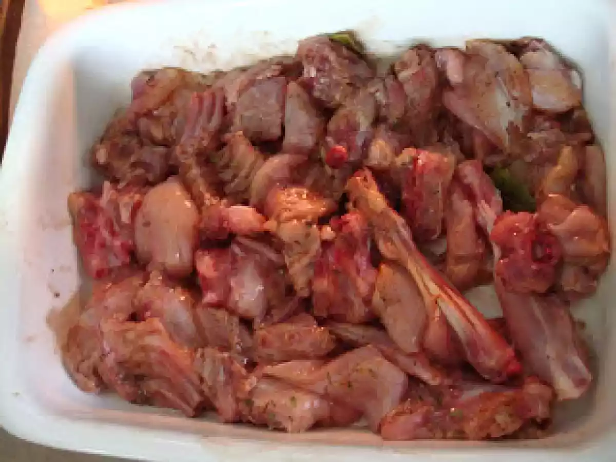 Conejo al horno con champiñones express!! - foto 3