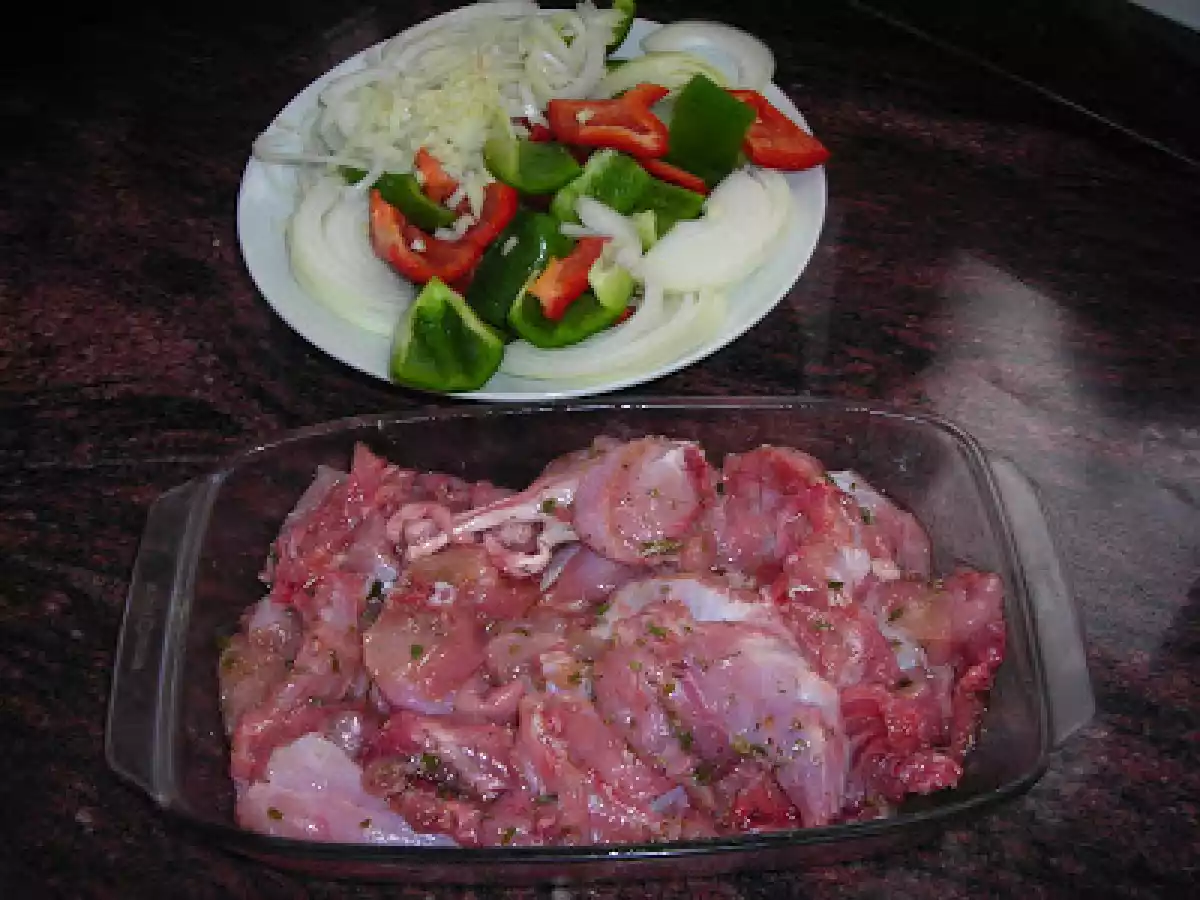 Conejo con papas, con salsa de higos. Cocinado en bolsa. - foto 3