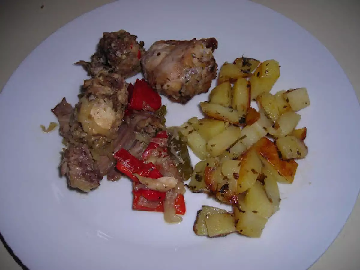 Conejo con papas, con salsa de higos. Cocinado en bolsa. - foto 13